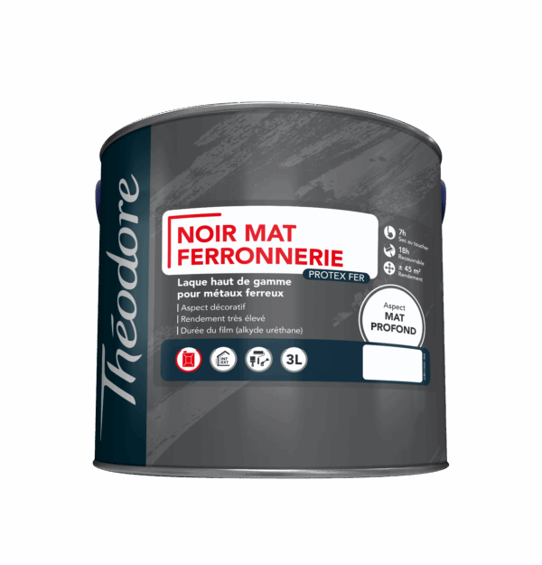 PROTEX FER NOIR MAT FERRONNERIE